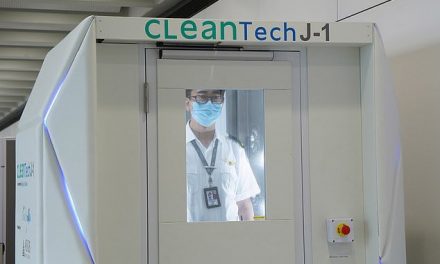 Hong Kong Airport Installs Full-Body Disinfecting Booths
