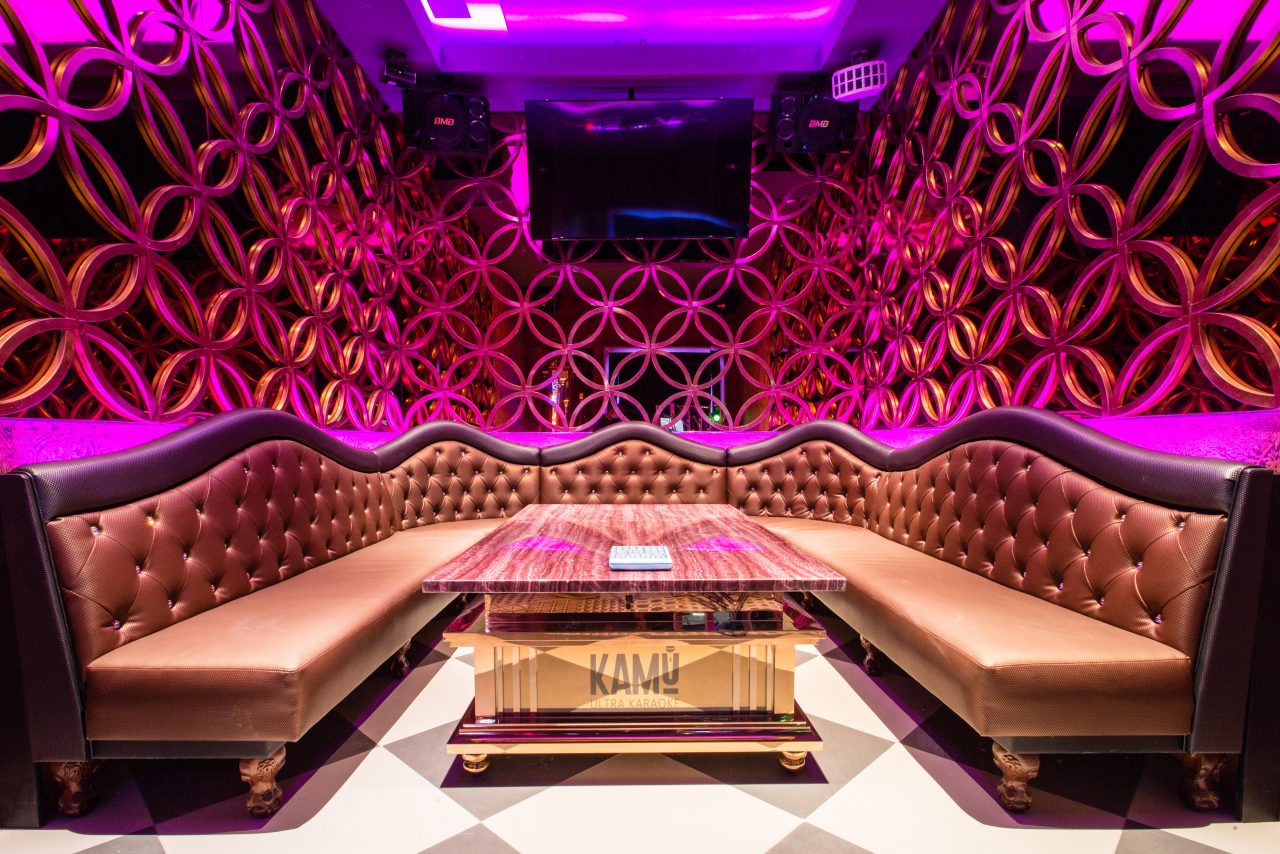 A Crazy Karaoke Lounge with 40 rooms UV POD uses UV Light for sanitaion